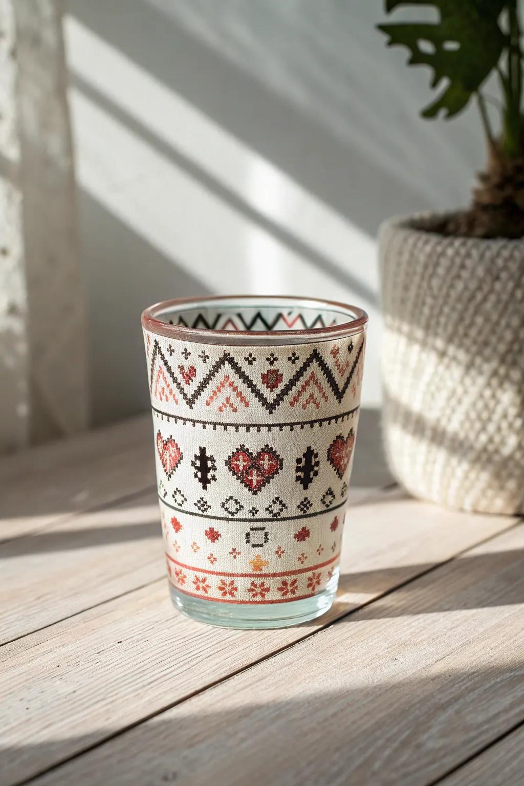 Sip in style with a hint of reminiscence—retro gaming converges with minimalist refinement.