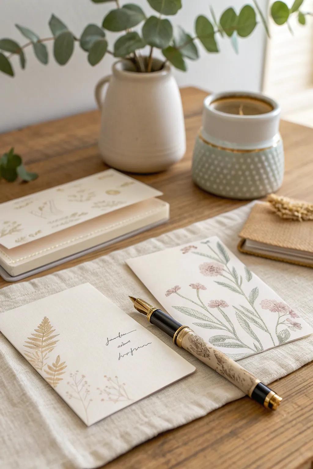 Elevate your correspondence with personalized stationery that reflects your unique style.