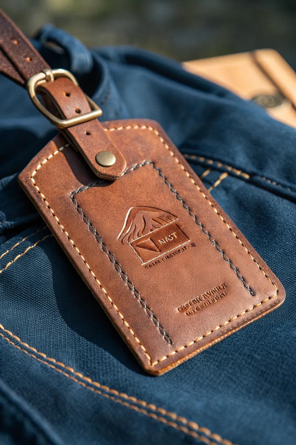 Intensify your peregrination panache through bespoke hide baggage identifiers, crafted for those who appreciate distinction and personalization.