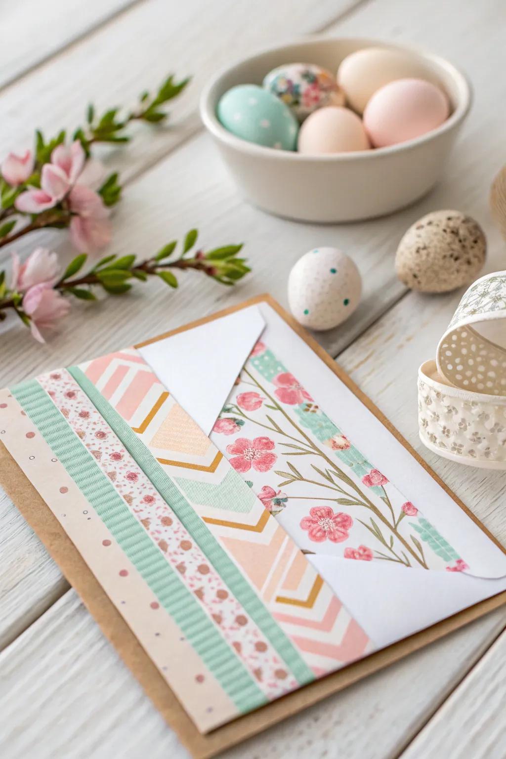 Add a touch of spring to your Easter cards with elegant washi tape designs. Simple, stylish, and oh-so-chic!
