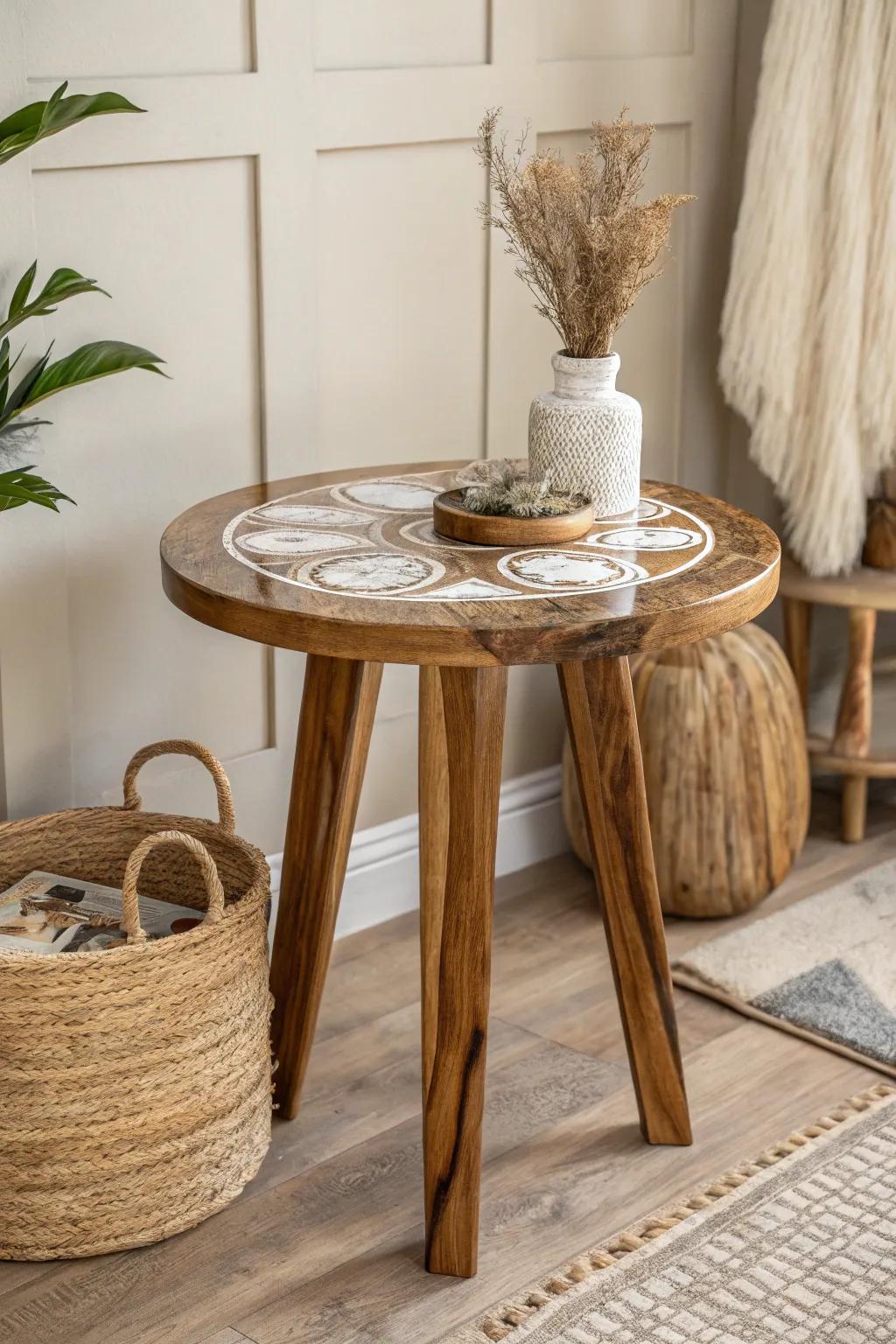 Transform your area via a gum-topped end table merging sophistication and craftsmanship.