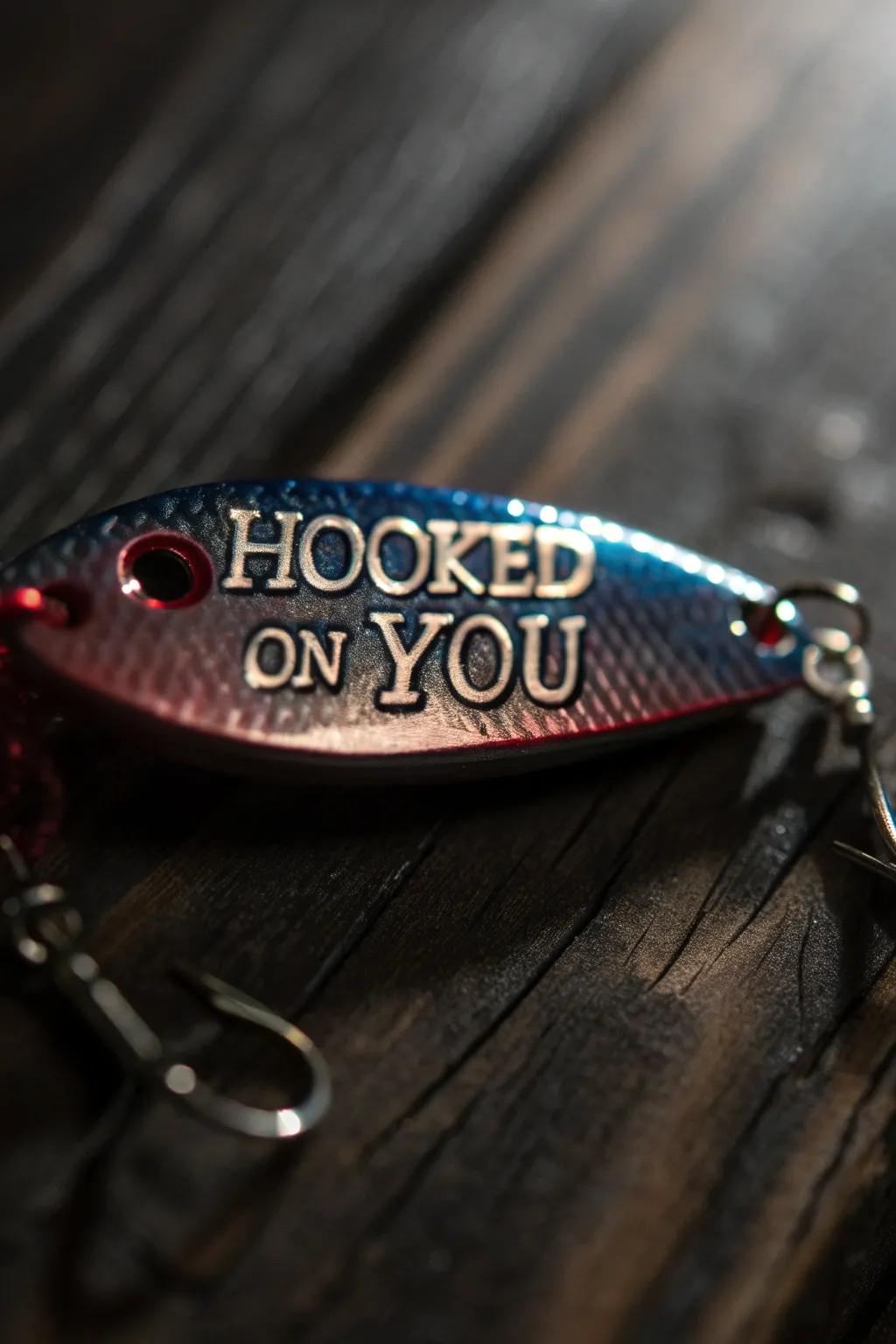 Gift your dad a lucky charm this Father's Day with a custom etched fishing lure!