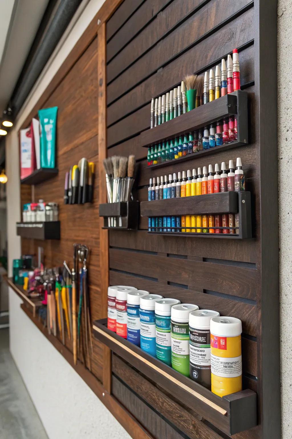 Inspire your creativity with a well-organized art supply station, where craftsmanship and creativity combine!