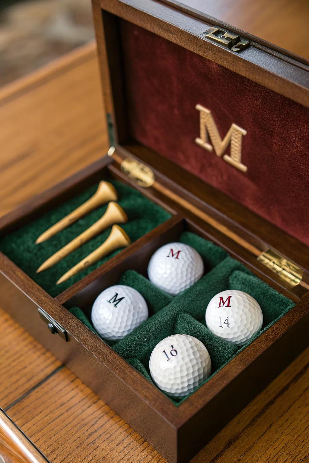 A perfect gift for the golf-loving groomsman: personalized precision in every swing.