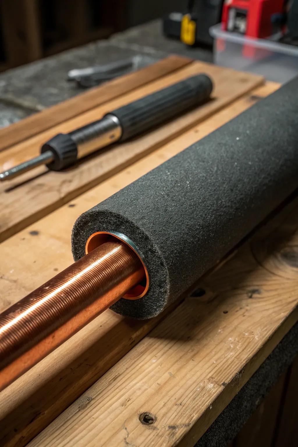 Perfect the art of insulation: Keep your pipes secure and efficient using foam tubes.