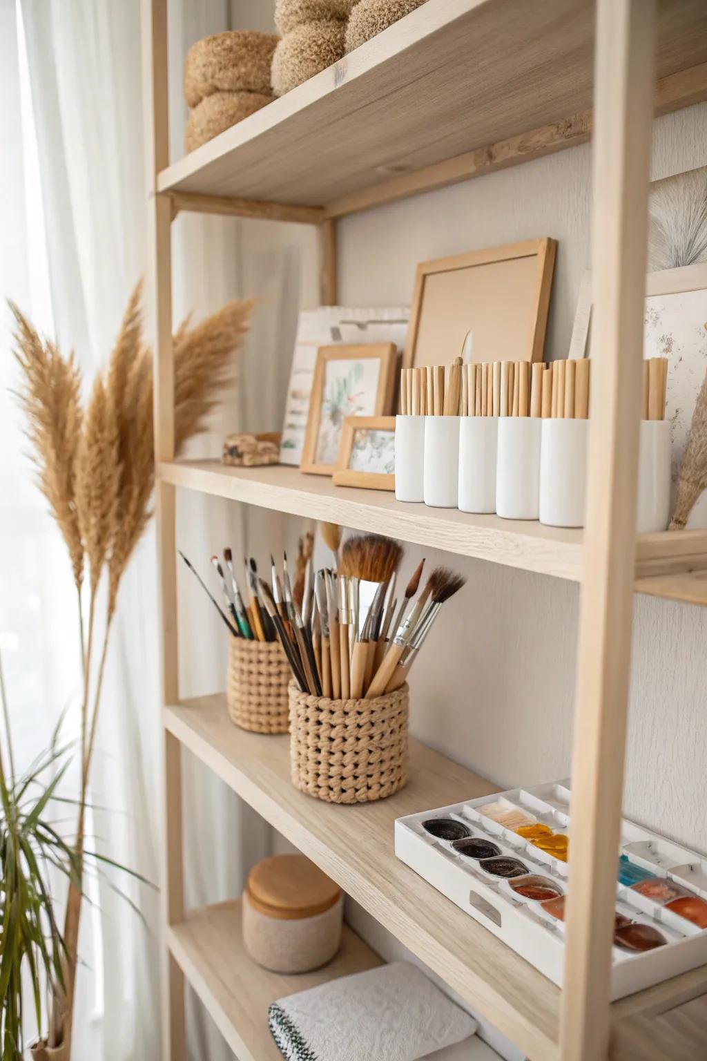 Effortlessly arrange your creative tools with stylish adjustable dividers. Simplicity complements practicality!