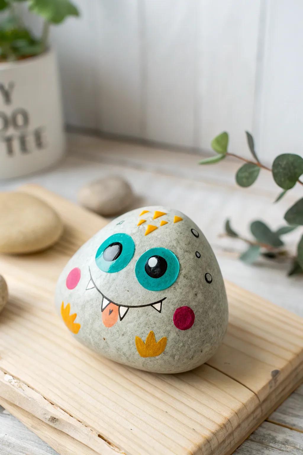 Meet your new favorite monster: a quirky stone buddy having never-ending charm!