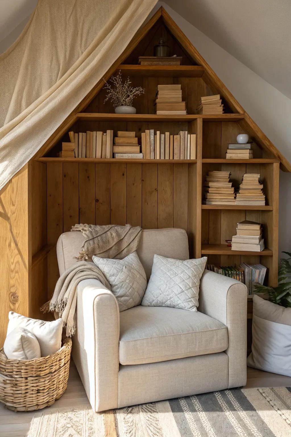 Escape into your personal literary haven through this pleasant and vogue pillow fort.