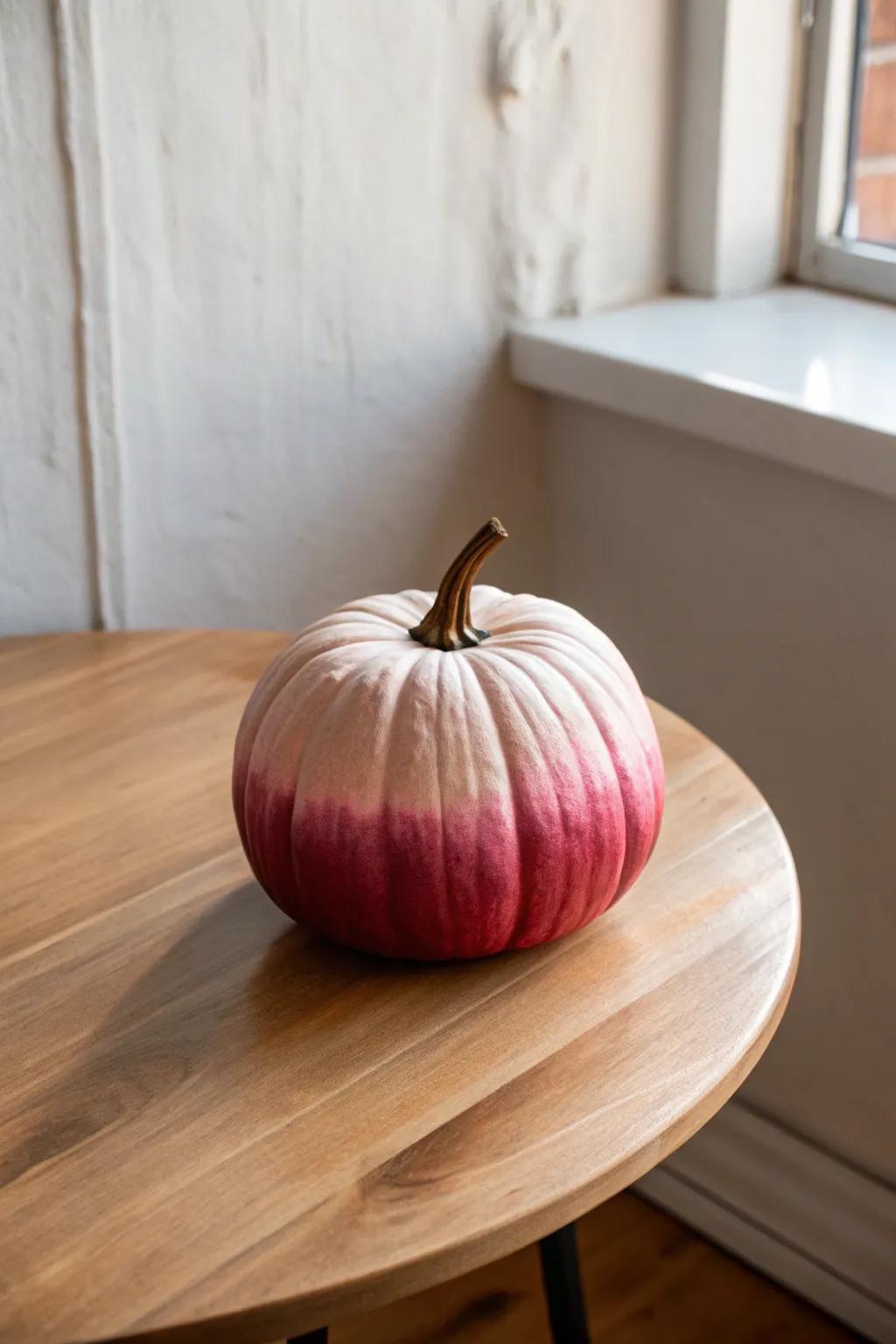 Embrace fluid blending to produce a pumpkin that is striking and sophisticated. 🎨✨
