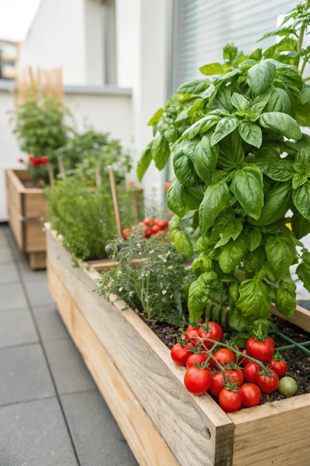 Uncover the craft of synergistic planting featuring basil and tomatoes—your garden's impeccable pairing!