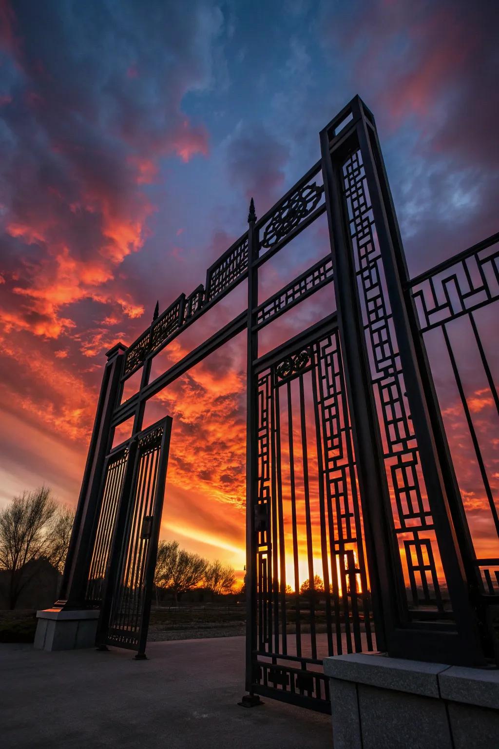 Welcome to Gated Grandeur: An Artistic Fusion of Strength and Elegance