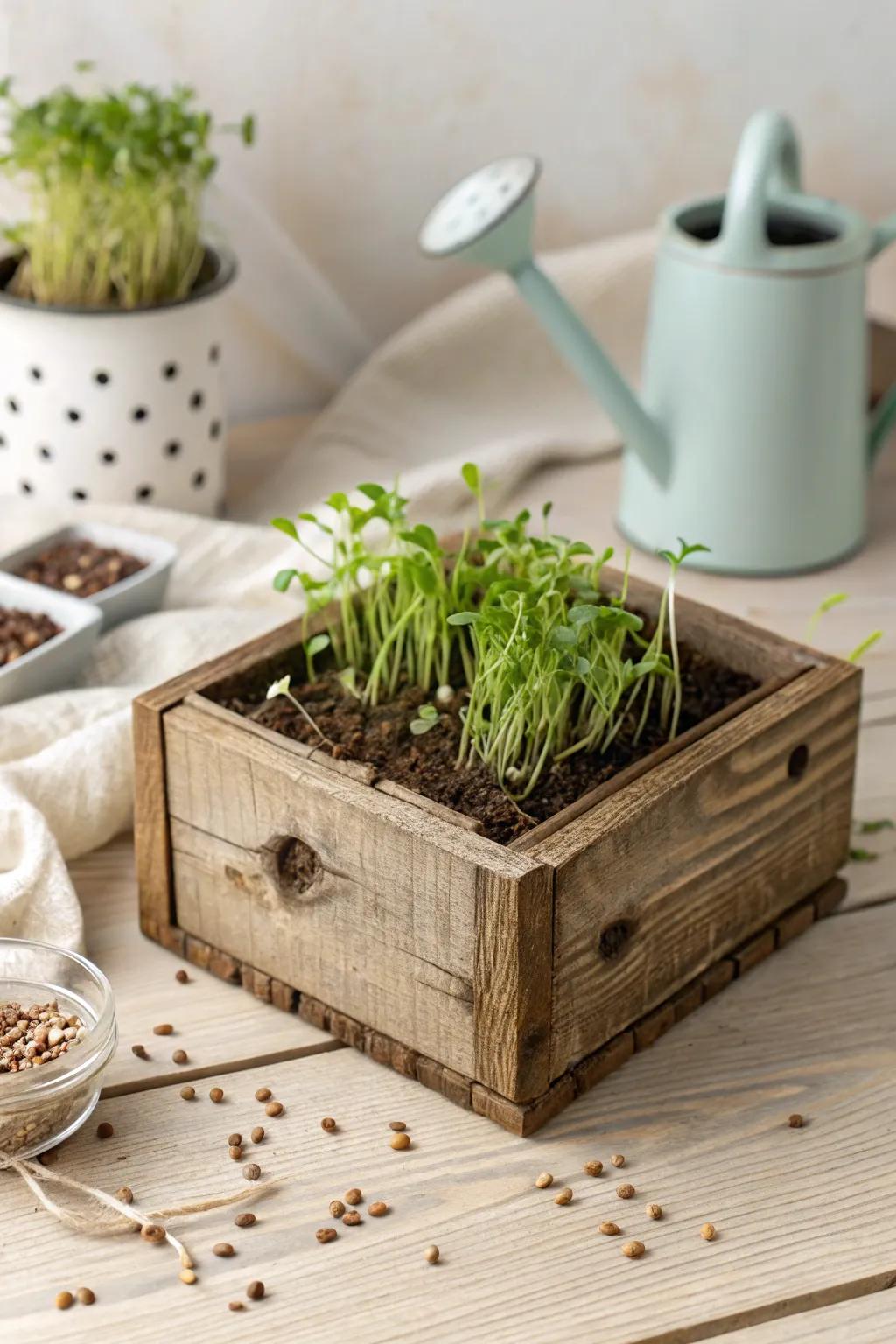 Cultivate simplicity with a DIY herbaceous plot present that augments with adulation.