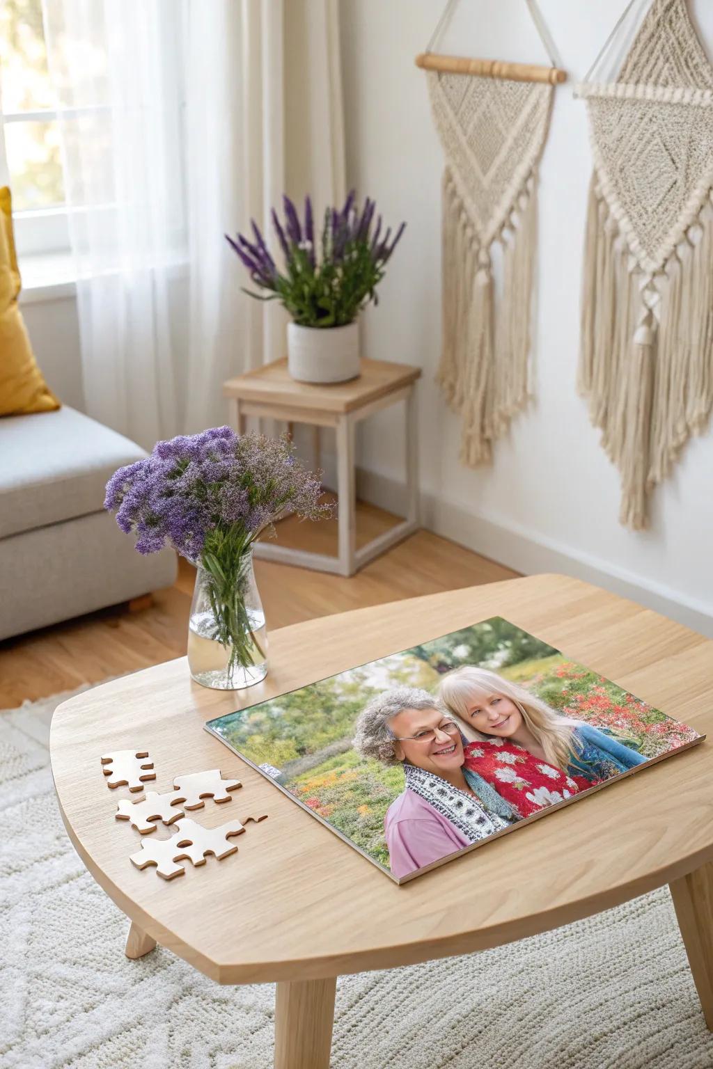 Piece by piece, create cherished memories with a custom photo jigsaw.