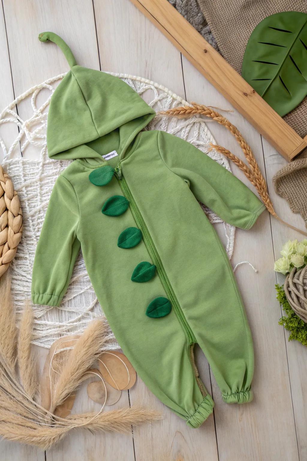 Delight in simplicity utilizing this lovable legume attire—ideally suited for your young one's inaugural Halloween!