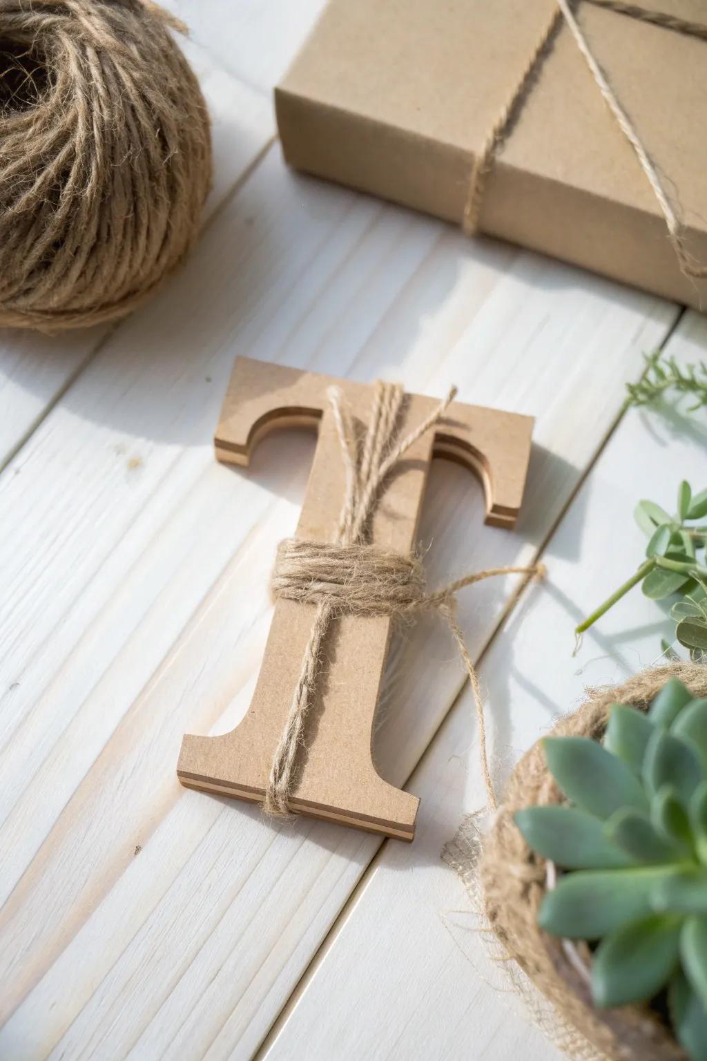 Elevate your decor via the rustic allure of twine typography—where simplicity harmonizes with native pulchritude.