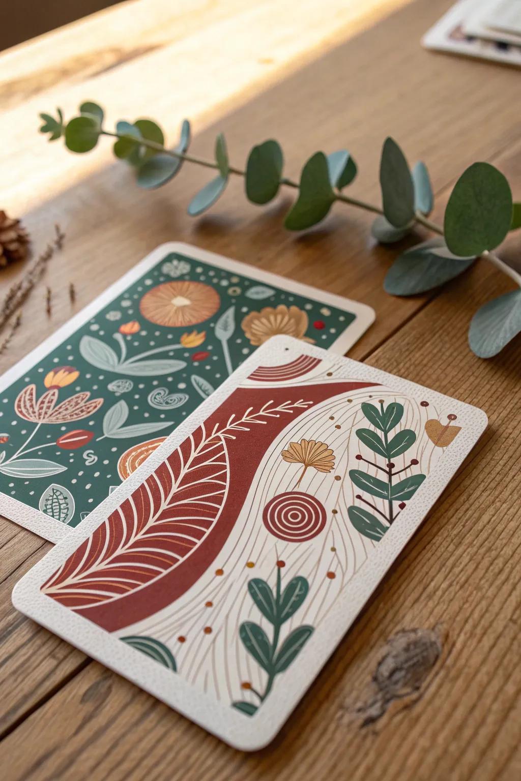 Immerse yourself in the soothing balance of nature-inspired patterns for your next board game adventure.