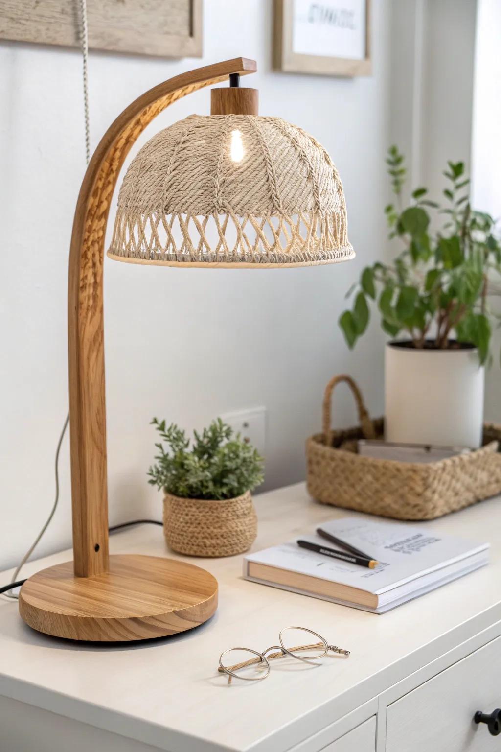 Illuminate your creativity with a touch of boho elegance. The perfect task light for inspired late-night crafting.