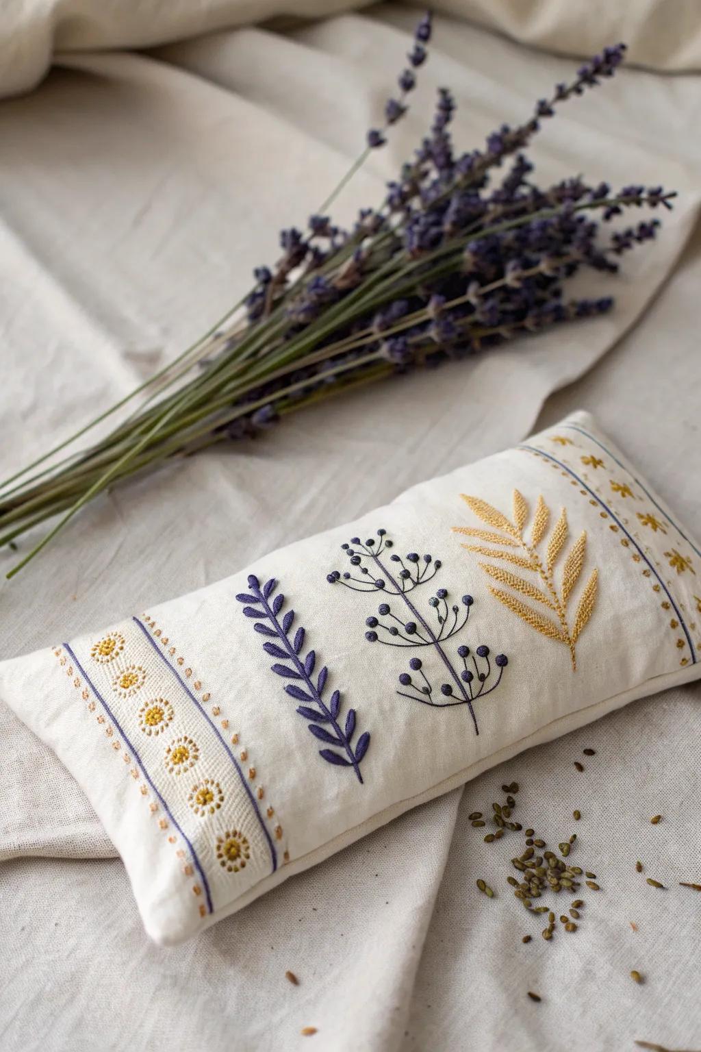 Embrace serenity with a handcrafted lavender ocular cushion – your perfect relaxation companion.