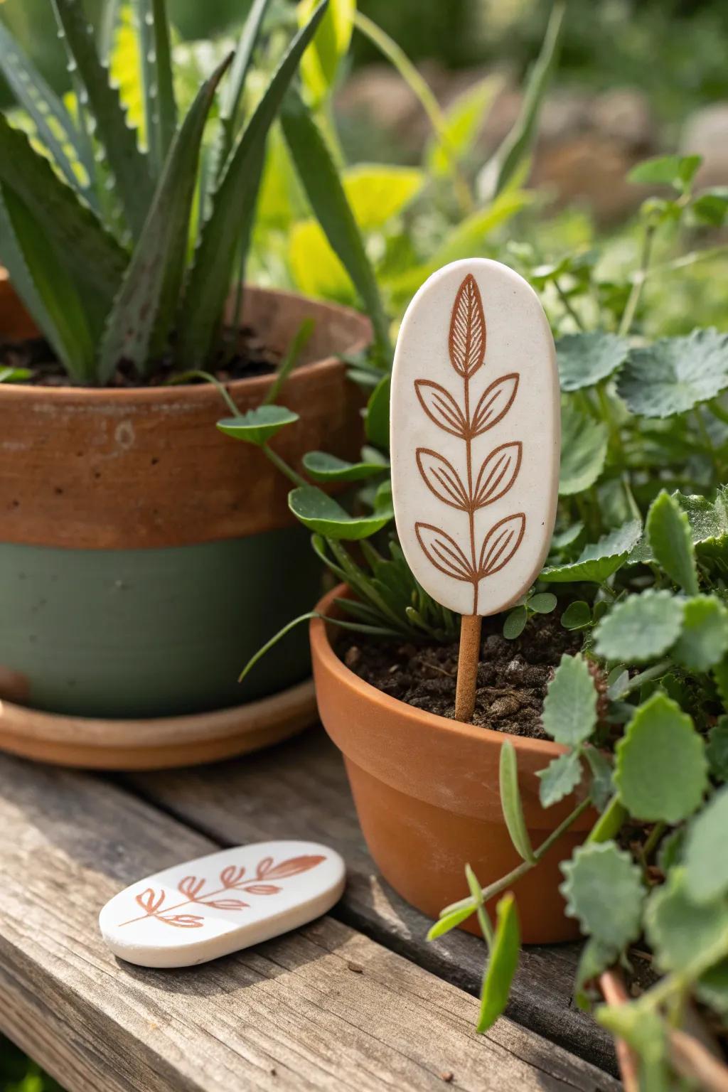 Elevate the elegance of your garden with chic, eco-conscious markers—marrying craftsmanship and natural beauty.