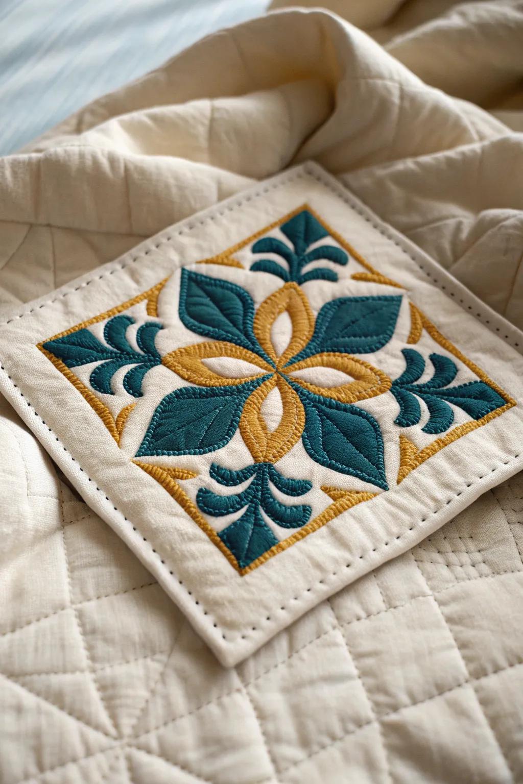 Discover the beauty of mystery motifs in quilting – where simplicity meets intrigue.