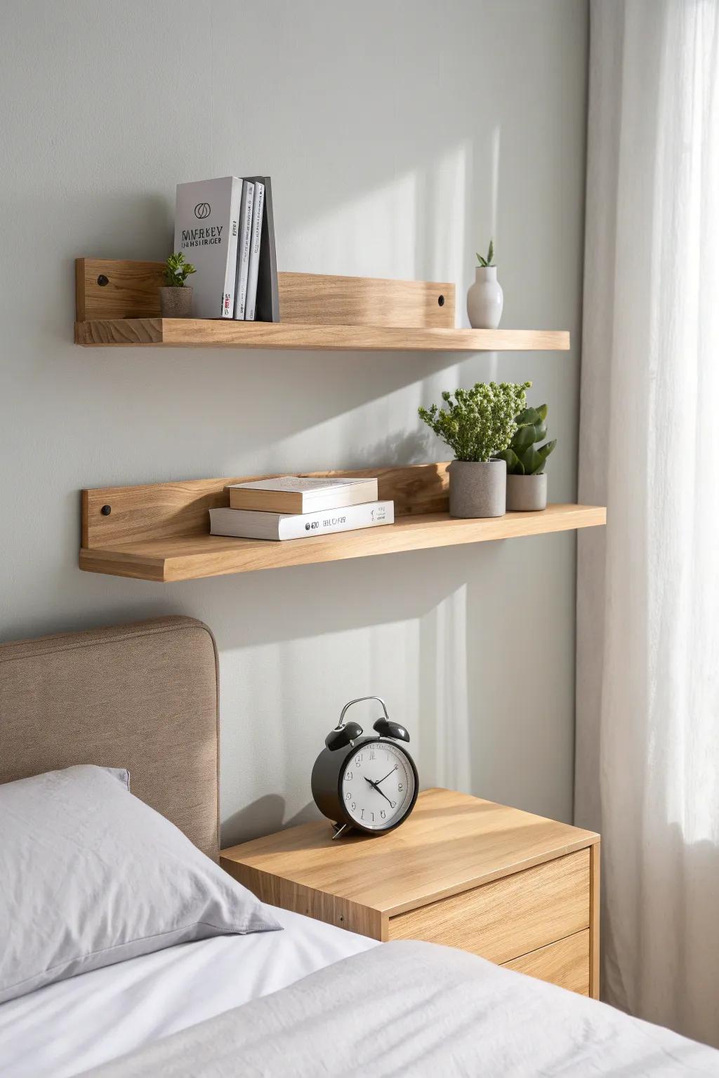 Elevate your space with a minimalist pallet shelf, the perfect blend of style and simplicity.