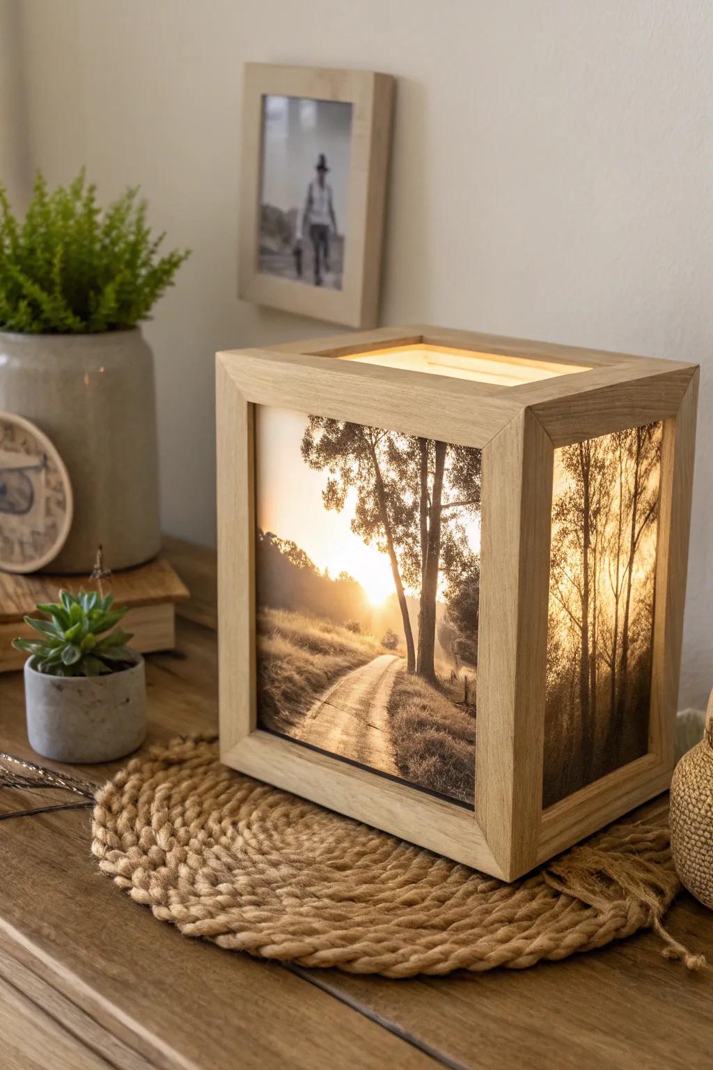 Illuminate your moments with elegance: Craft your own picture illumination casing and incorporate a dash of warmth into your area!