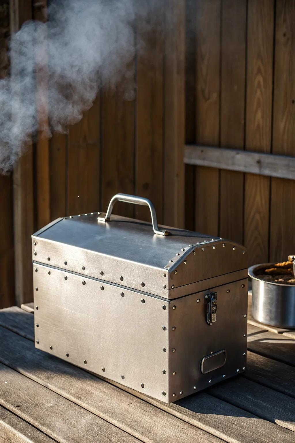 Craftsmanship encounters functionality: A refined iron case smoker that's built to endure.