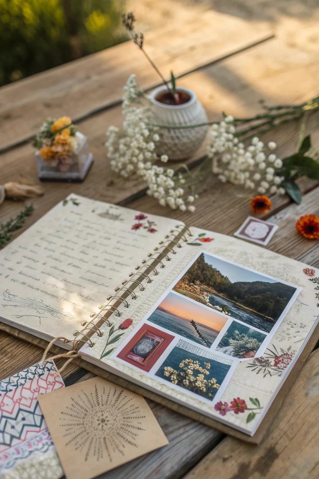 Honor life's special junctures with a handcrafted scrapbook that chronicles the elation and mirth of each occasion.