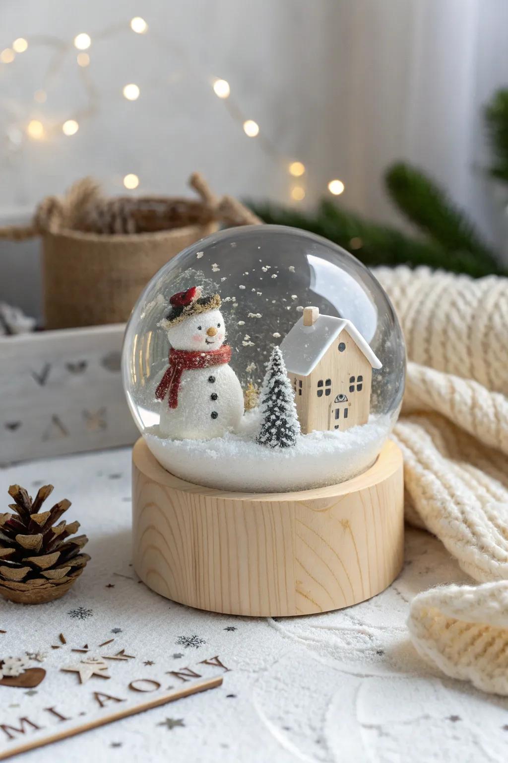 Venture into a winter narrative showcasing our bewitching Interactive Narrative Snowglobe, wherein simplicity intertwines with imagination.