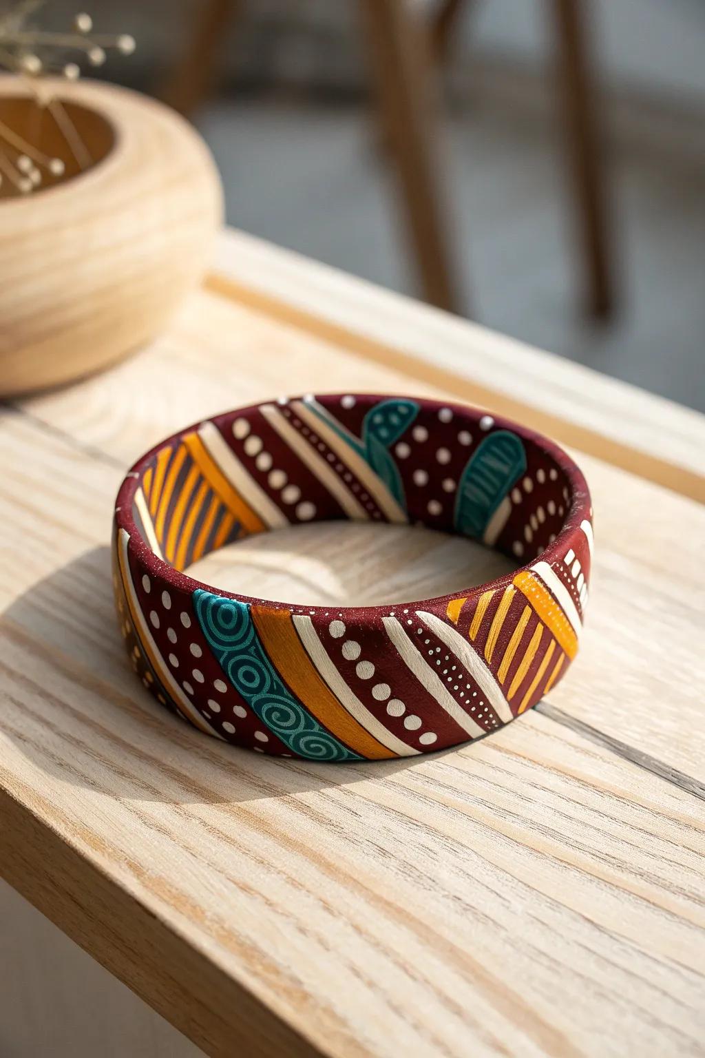 Embrace the art of vibrant styles using this stunning Thanksgiving bracelet, where bold colors encounter minimalist beauty.