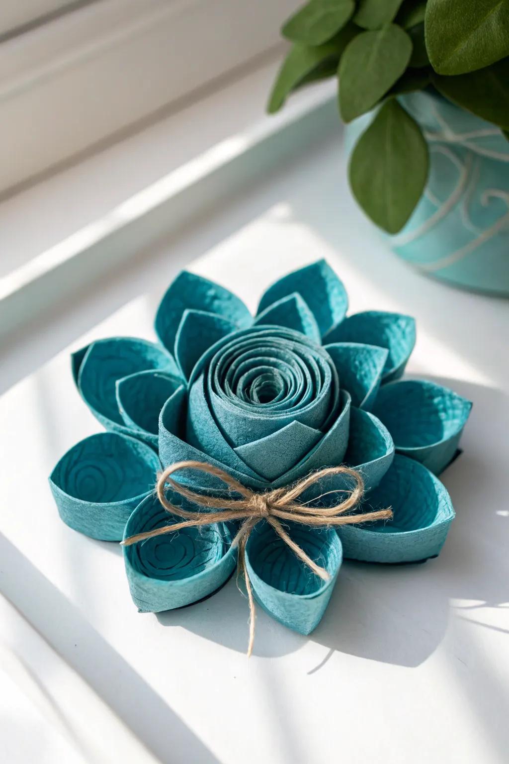 Elevate your space through charming handcrafted floral clips fashioned from repurposed materials.