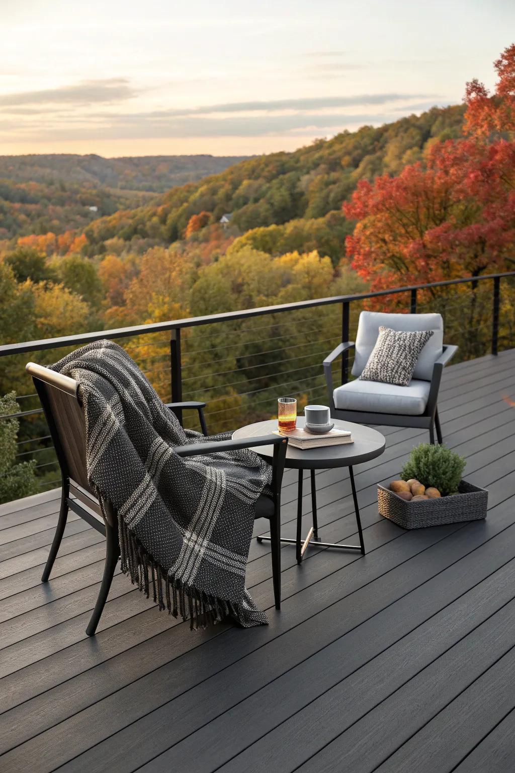 Transform your vinyl deck with seasonal elegance 🍂✨
