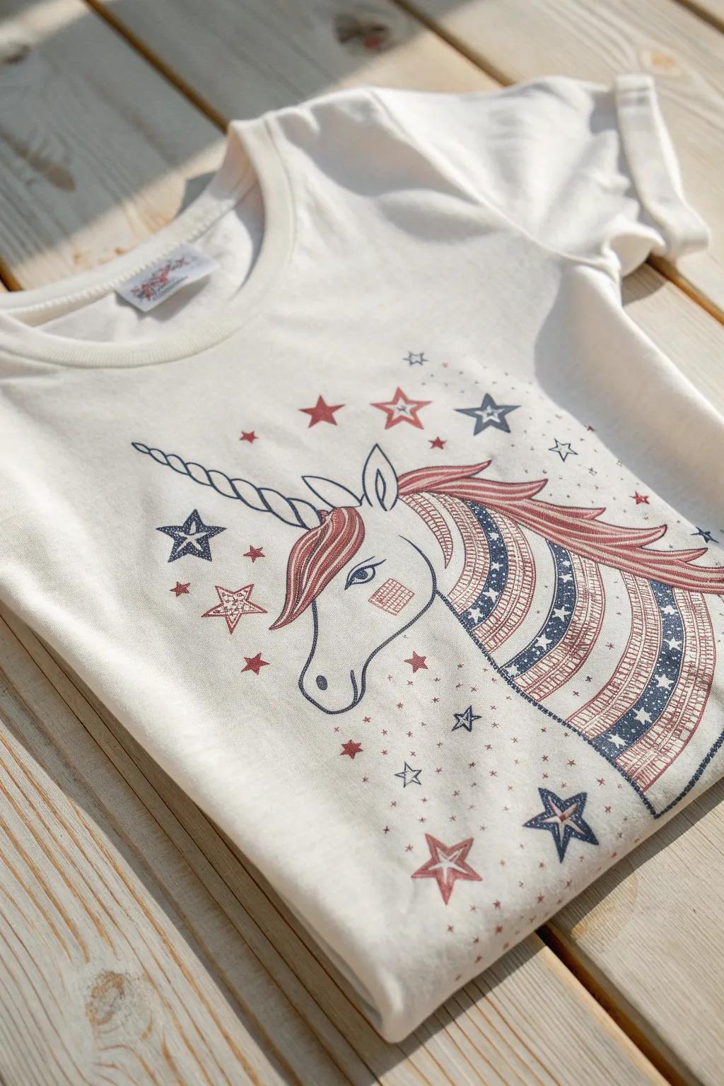 Embrace mythical creature enchantment this Independence Day with a hint of understated allure.