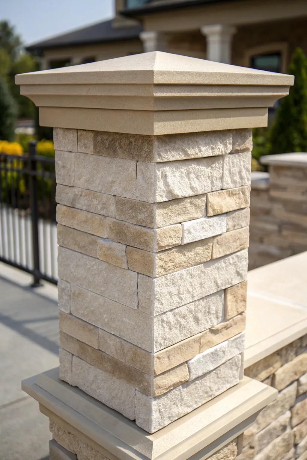 Elevate your area with the enduring elegance of a stone finish.