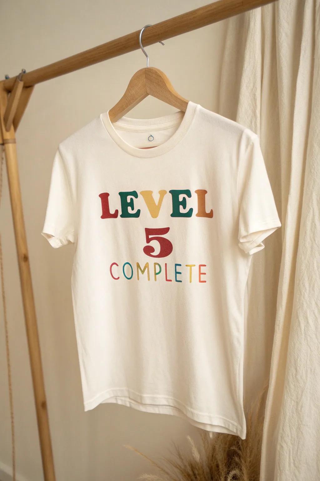 Rejoice in the delight of 5th grade with playful phrases and minimalist panache!