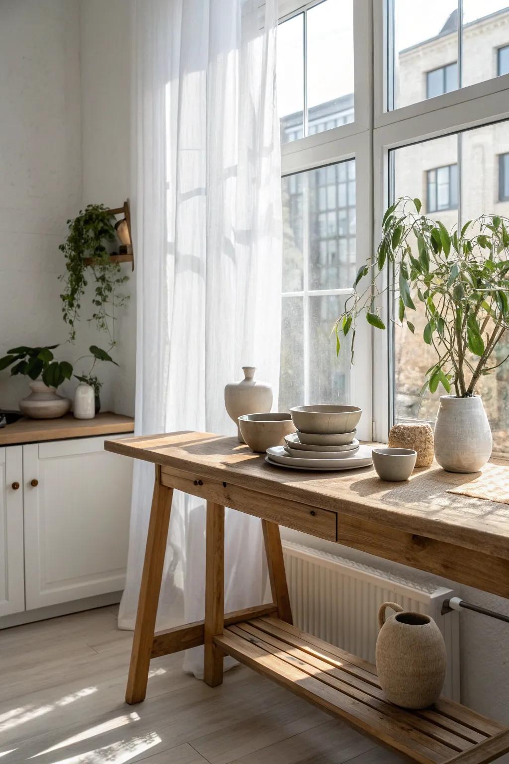 Delight in natural light and let inspiration flourish in your kitchen haven.