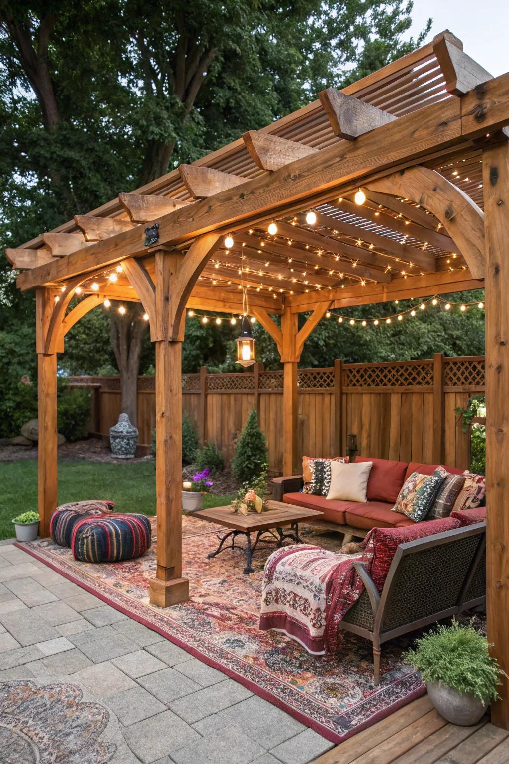 Sculpt your quintessential hideaway: an alluring open-air parlor beneath the constellations.