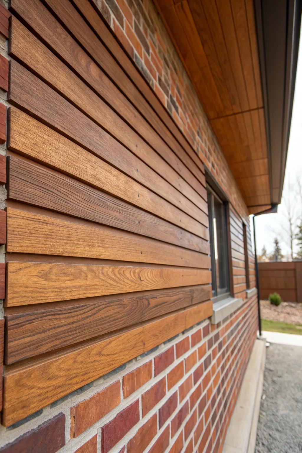 Refine your area with the enduring charm of wooden paneling.