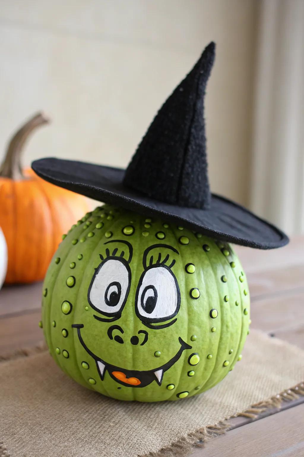 Embrace the whimsical charm of the season with a handcrafted enchantress-themed pumpkin masterpiece!