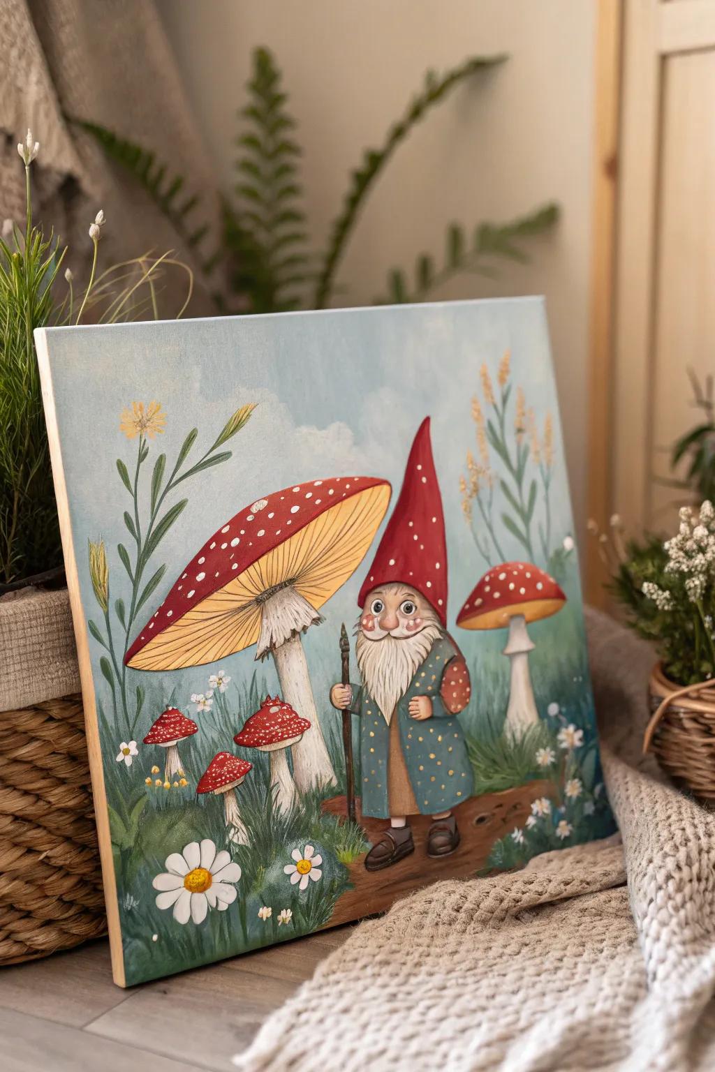 Step into a whimsical world with this mesmerizing enchanted pixie realm canvas art!