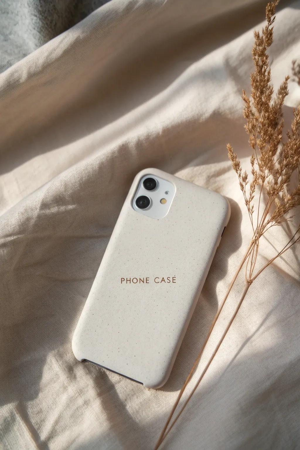 Enhance your phone's aesthetic with bespoke sophistication. 🌿📱 #MinimalistDesign #CraftedBeauty