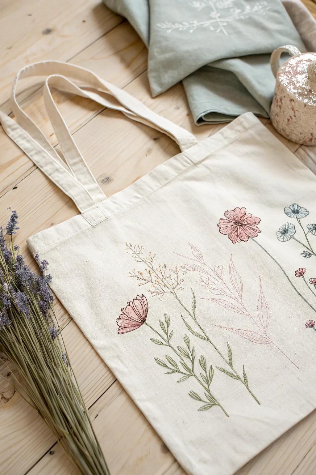 Refine your aesthetic with a tailored flora design carryall, where effortlessness converges with creative expression.