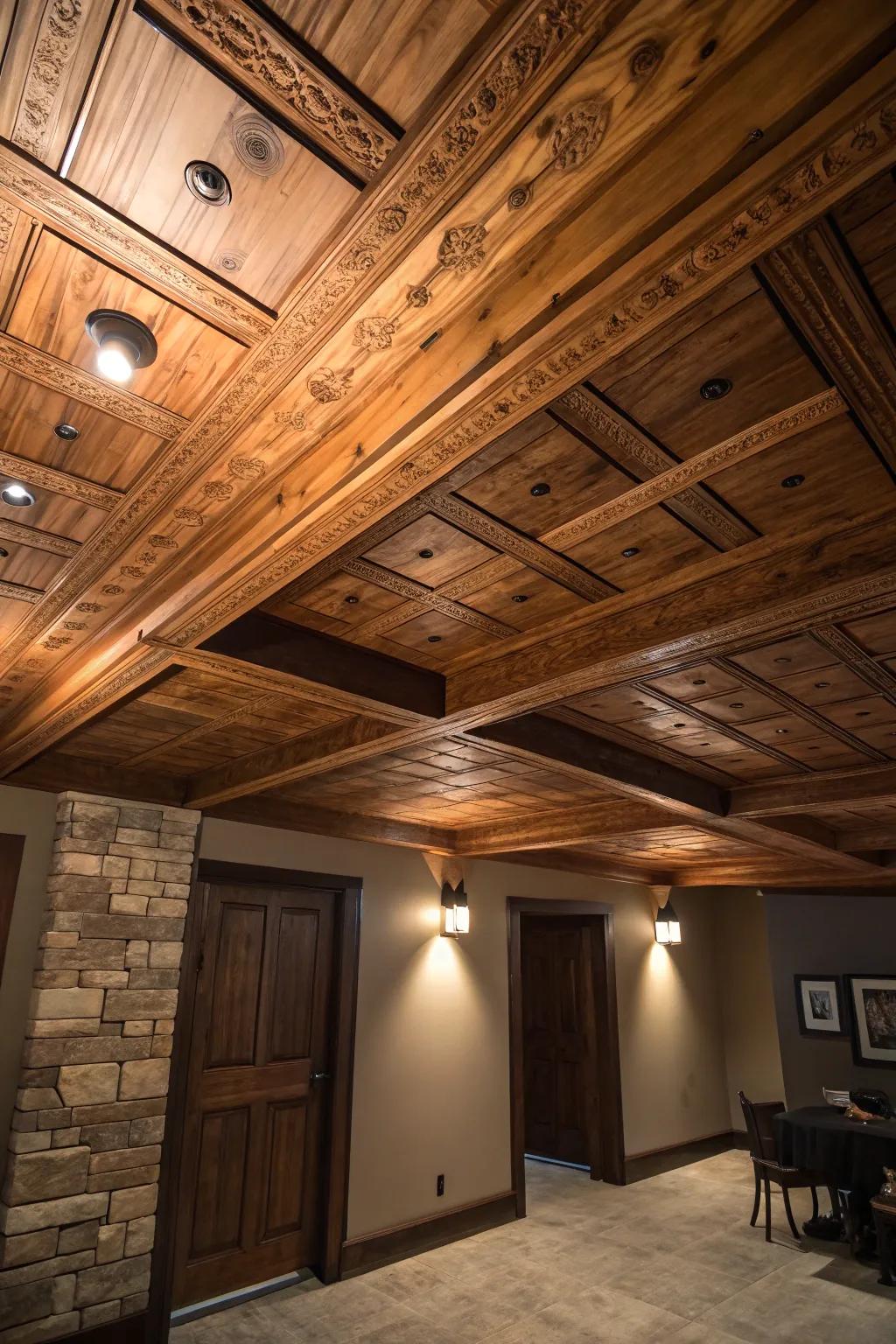 Convert your basement into a comfortable hideaway with the timeless class of timber cladding.