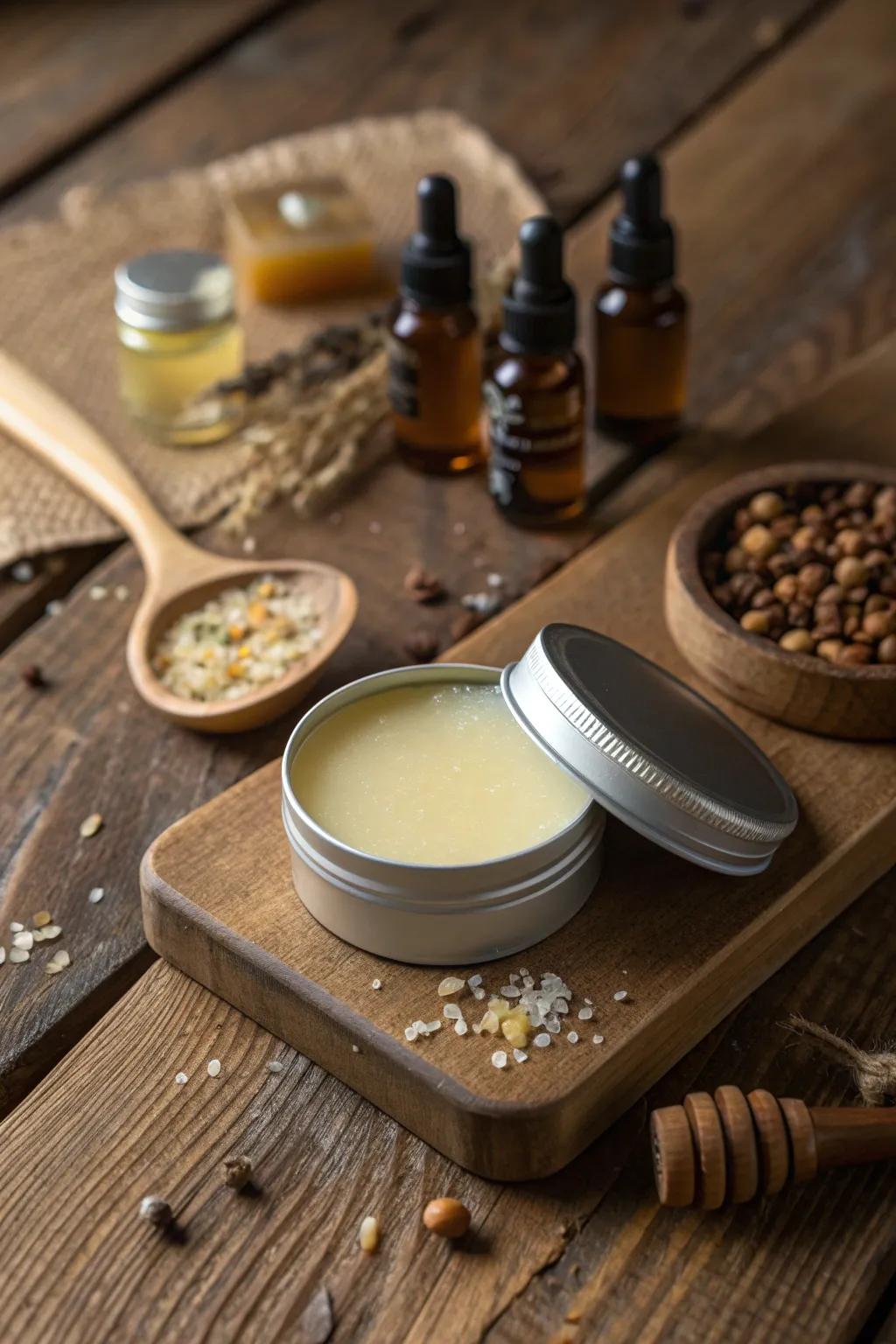 Fashion the quintessential present: A do-it-yourself bristle conditioner that exudes distinction and attentiveness.