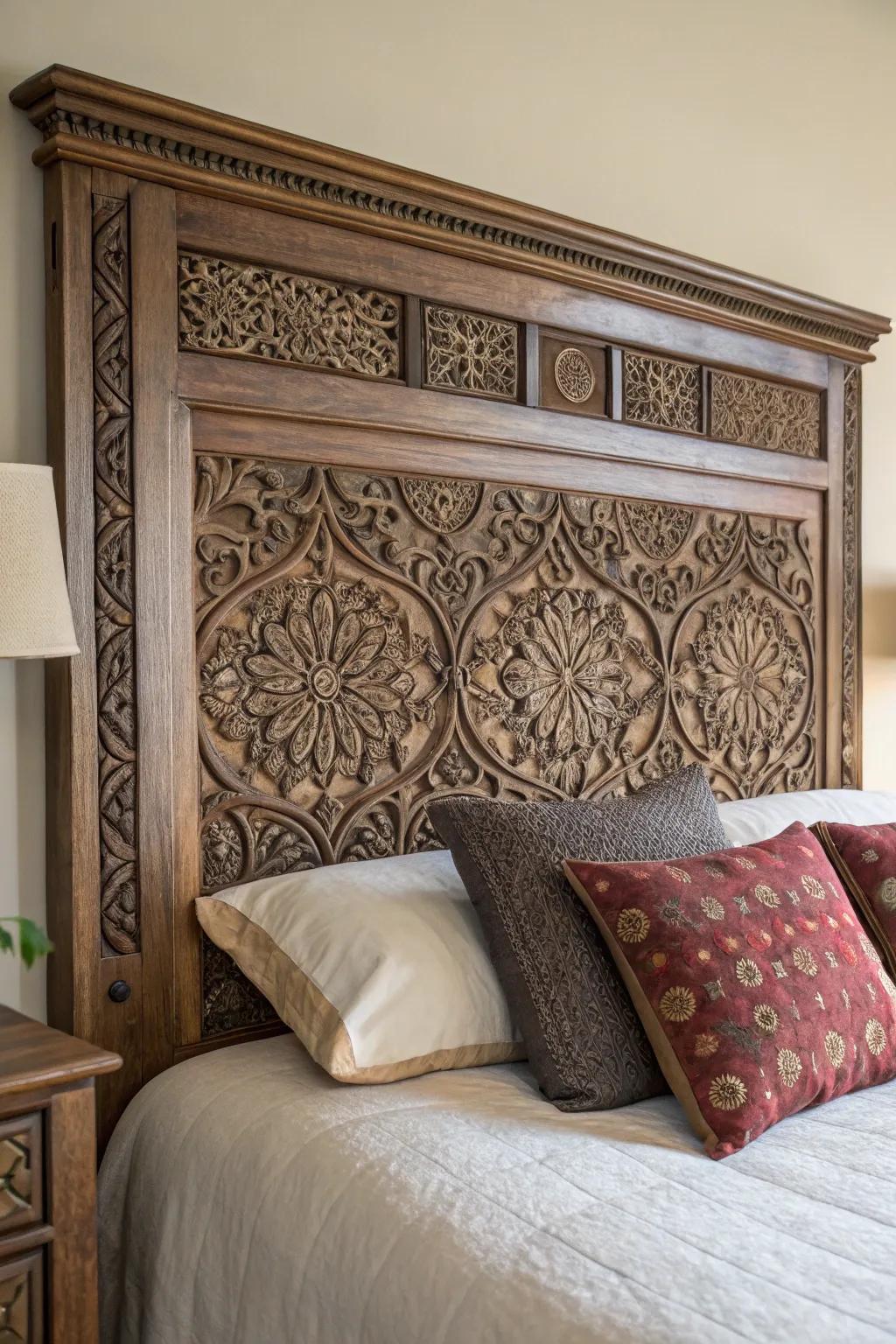 Elevate your sleeping chamber with a lovingly made masterpiece: a uniquely tailored headboard of wood.