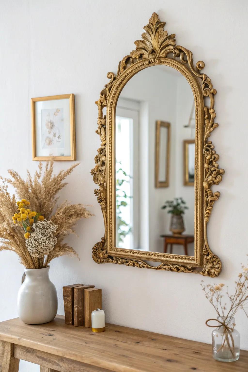 Enrich your dwelling with bygone-era allure: Uncover the enchantment of DIY gilding.