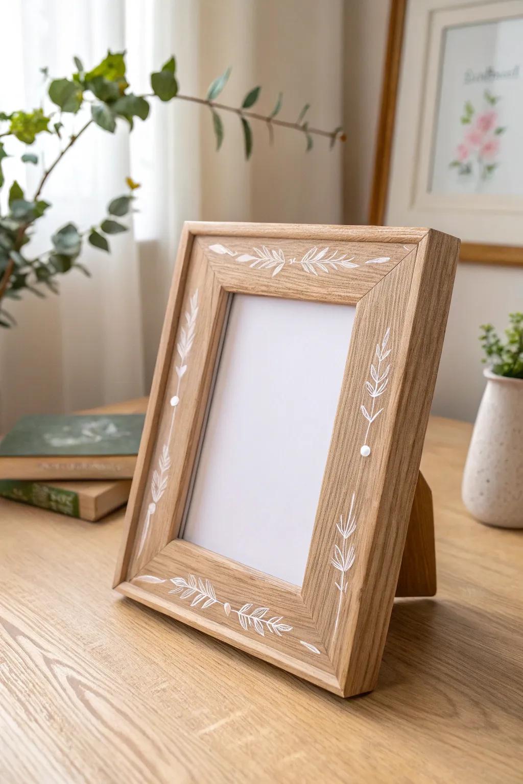 Immortalize treasured moments with a handcrafted timber picture surround, where straightforwardness converges with refinement.