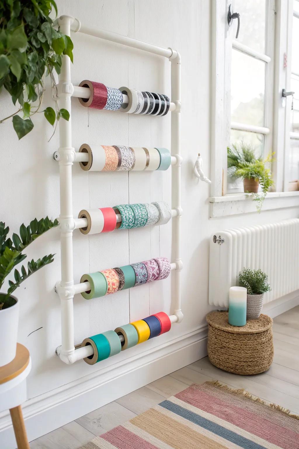 With this elegant polymer tubing solution, up your organizing capabilities! Ideal for maintaining your adhesive material in a fashionable and arranged manner.