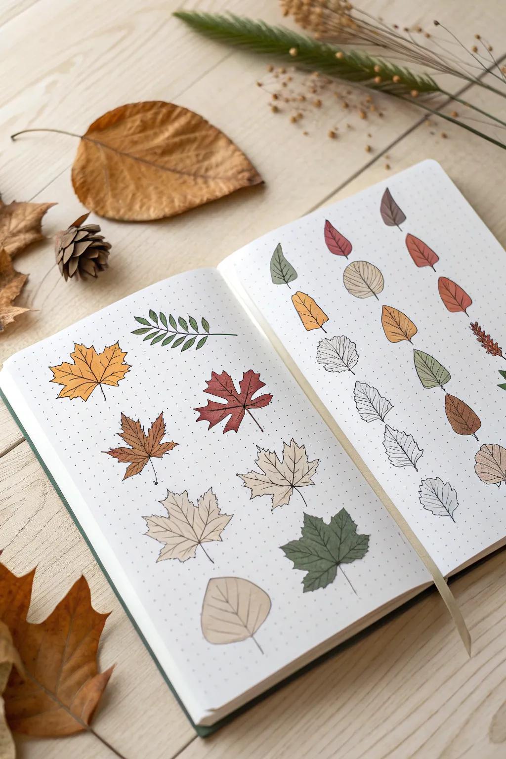 Capture your emotions with a hint of autumnal sophistication - unveil the art of emotion mapping with our Arboreal Emotion Log.