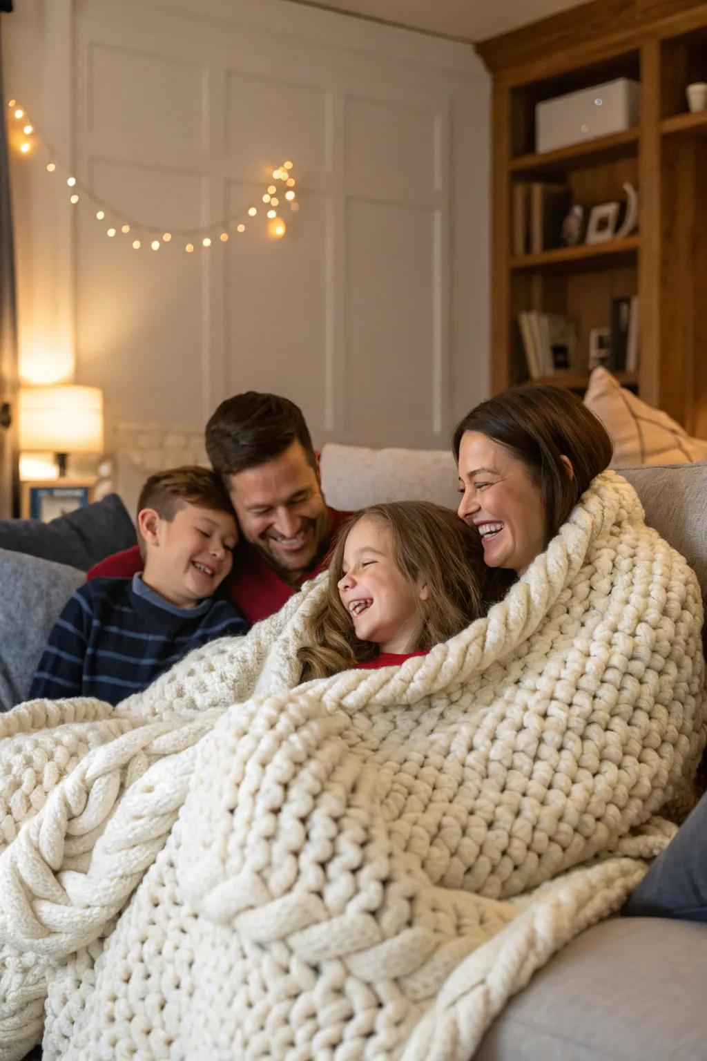 Cultivate warmth through comforting wrap embraces.